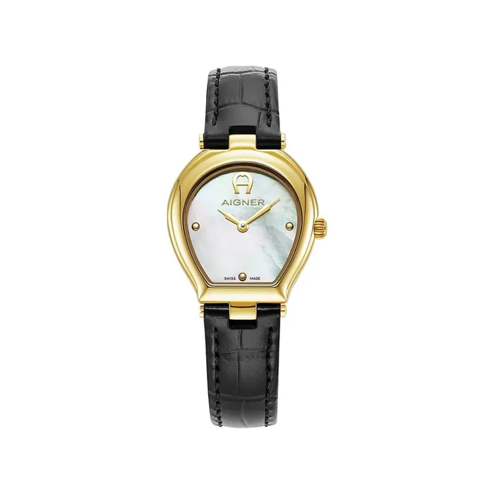 Women Aigner Watches Ladies Watch Trani Black Gold