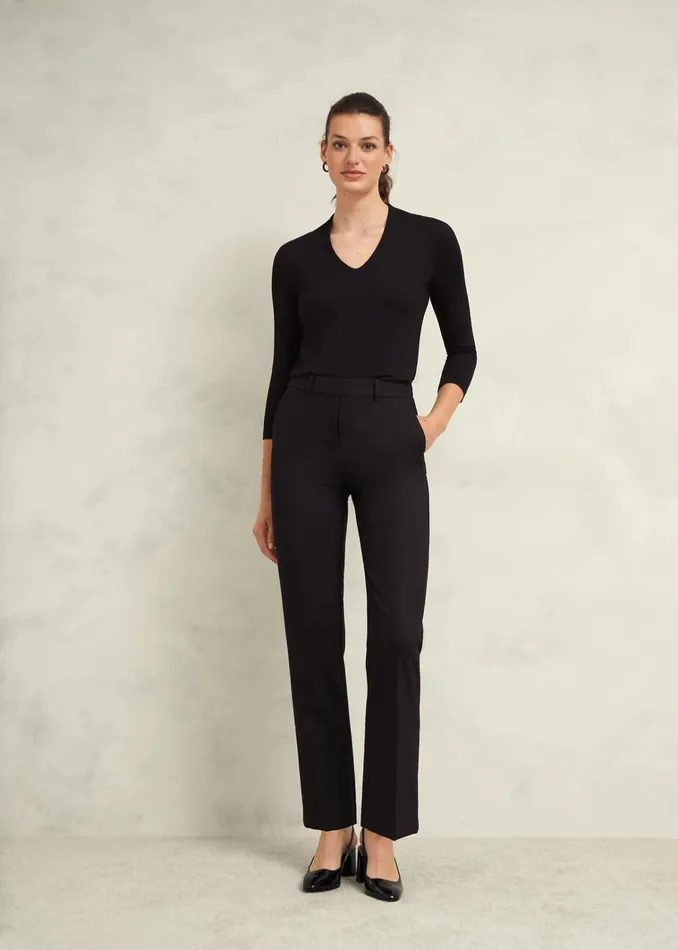 Women Aimee Double Fronted Top Black Hobbs Tops