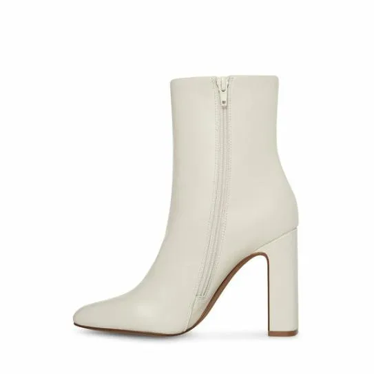 Women ALLISON BONE LEATHER Bone Leather Steve Madden Boots and Booties Women ALLISON BONE LEATHER Bone Leather Steve Madden Boots and Booties