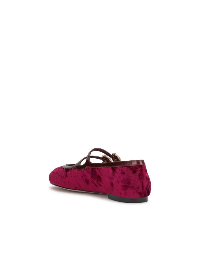 Women Allista Buckle Ballet Flat In Oxblood Jessica Simpson Flats