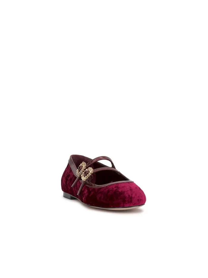 Women Allista Buckle Ballet Flat In Oxblood Jessica Simpson Flats