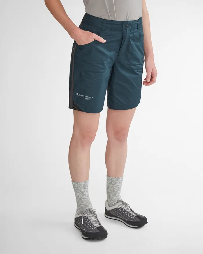 Women Ansur Katla Cotton Shorts Midnight Blue Klttermusen Shorts
