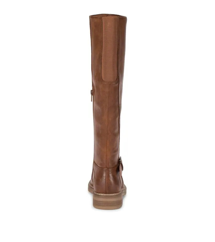 Women Autumn Wide Calf Riding Boot Cognac Baretraps Knee High Boots