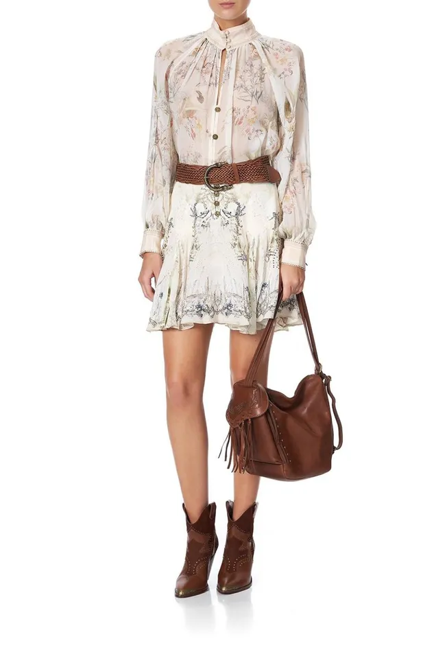 Women Bags Camilla Leather Hobo Tan