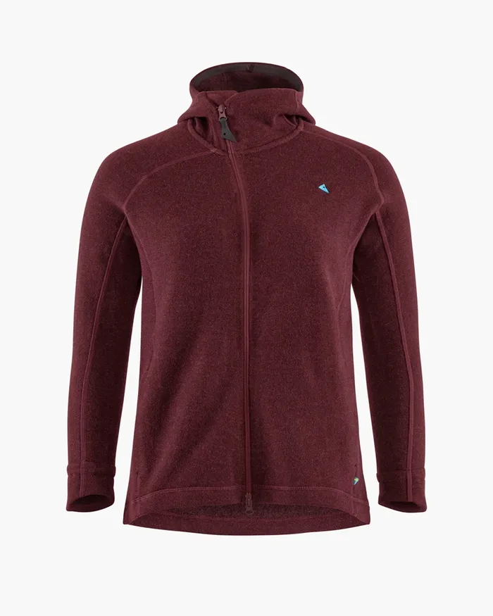 Women Balder Hoodie Wool MidLayer Sorrel Red Klttermusen Fleeces and Sweaters