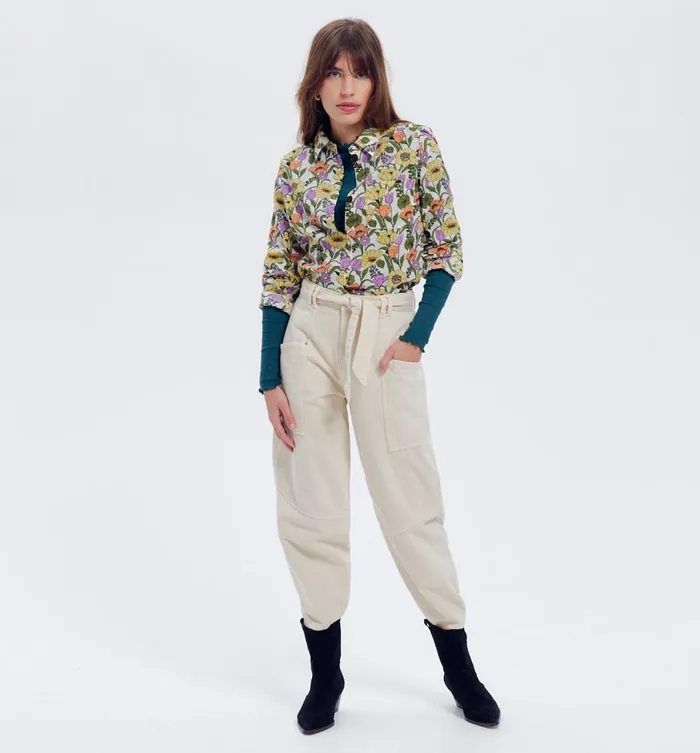 Women Balloon Trousers 8211 Beige Promod Trousers