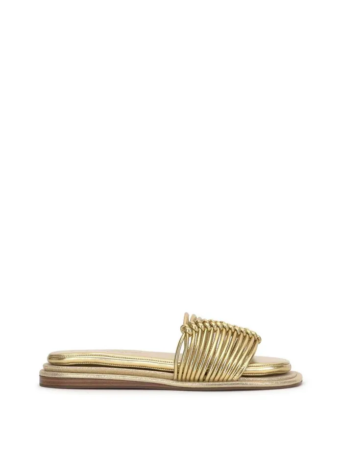Women Belarina Flat Sandal In Gold Jessica Simpson Flats