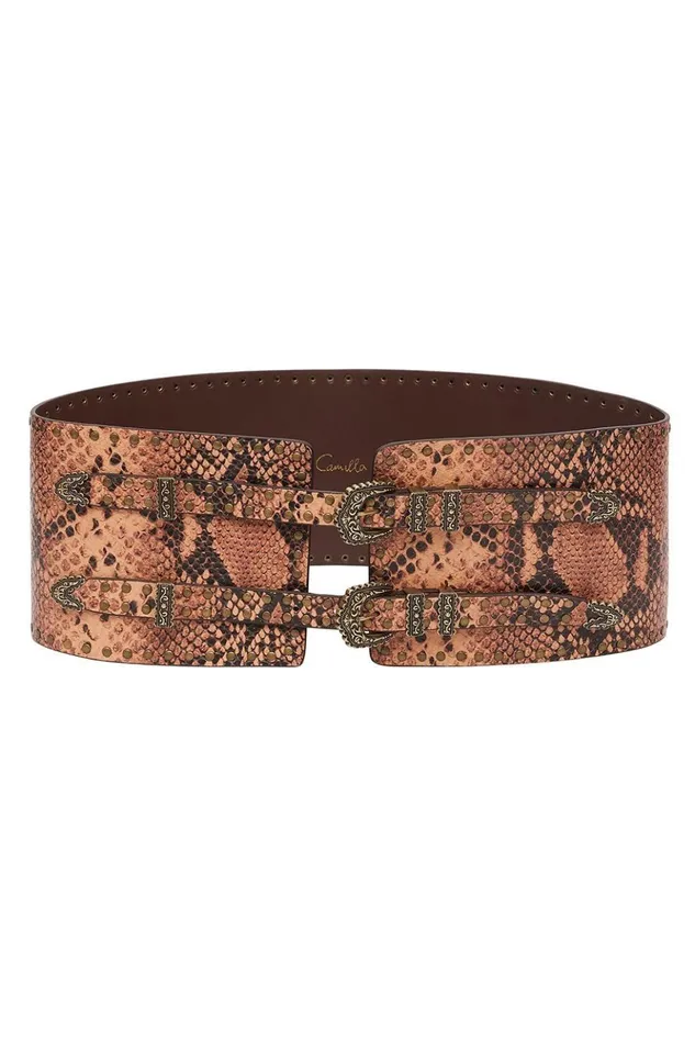 Women Belts Camilla Wide Double Buckle Belt Tales Of Talitha
