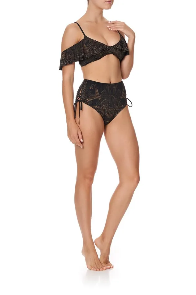 Women Bikinis Camilla Frill Over Shoulder Top Cobra King