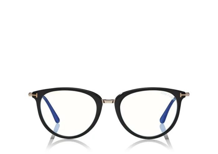 Women BLUE BLOCK COLLECTION Tom Ford Blue Block Soft Round Opticals Black