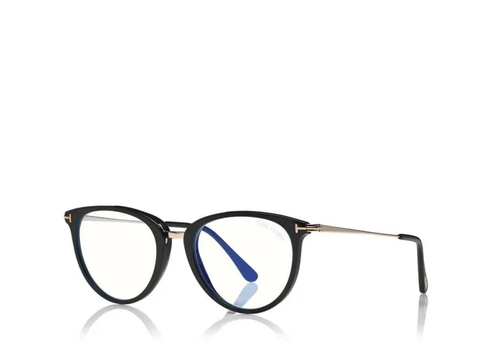 Women BLUE BLOCK COLLECTION Tom Ford Blue Block Soft Round Opticals Black Women BLUE BLOCK COLLECTION Tom Ford Blue Block Soft Round Opticals Black