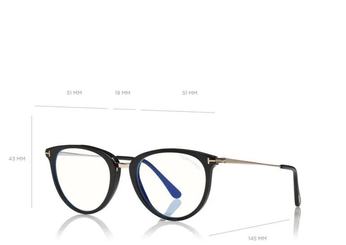 Women BLUE BLOCK COLLECTION Tom Ford Blue Block Soft Round Opticals Black Women BLUE BLOCK COLLECTION Tom Ford Blue Block Soft Round Opticals Black