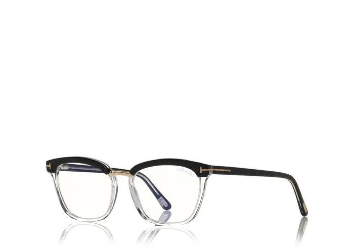 Women BLUE BLOCK COLLECTION Tom Ford Blue Block Soft Square Opticals Black Brown Women BLUE BLOCK COLLECTION Tom Ford Blue Block Soft Square Opticals Black Brown