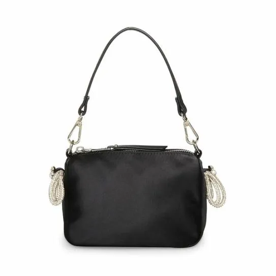 Women BNOBLEB BLACK SATIN Black Satin Steve Madden Crossbody Bags