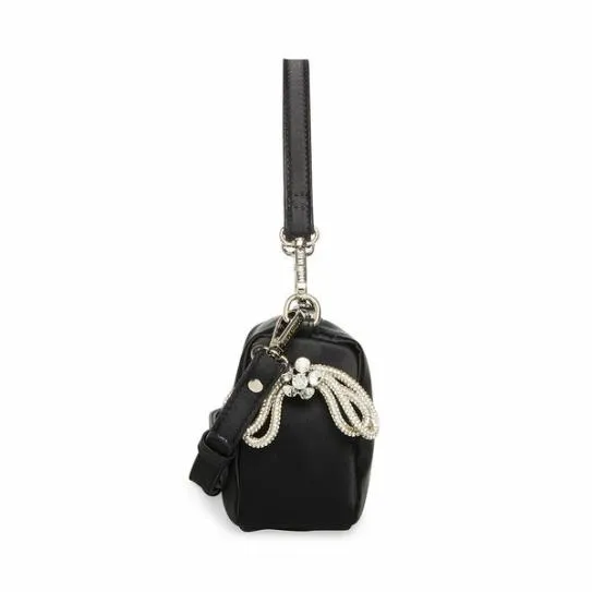 Women BNOBLEB BLACK SATIN Black Satin Steve Madden Crossbody Bags Women BNOBLEB BLACK SATIN Black Satin Steve Madden Crossbody Bags