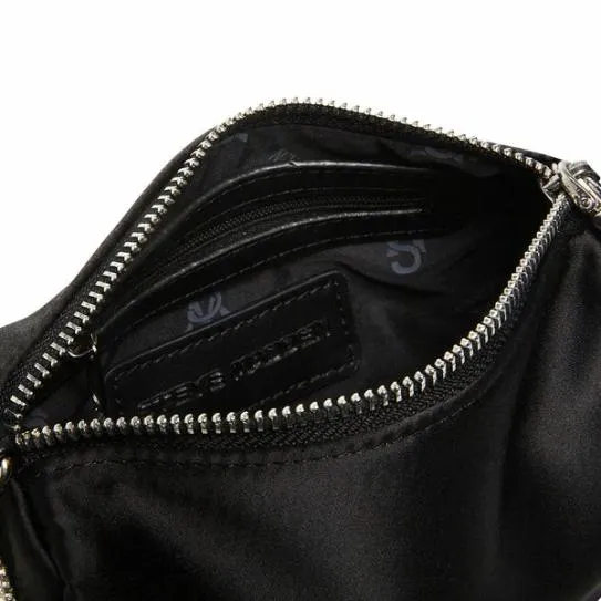 Women BNOBLEB BLACK SATIN Black Satin Steve Madden Crossbody Bags Women BNOBLEB BLACK SATIN Black Satin Steve Madden Crossbody Bags