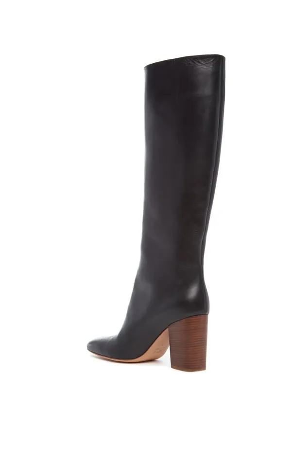 Women Boots Gabriela Hearst Sascha Knee High Boot In Black Leather