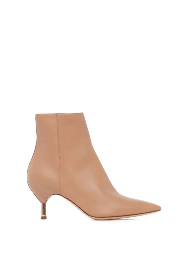 Women Boots Gabriela Hearst Valeria Heeled Boot In Dark Camel Leather