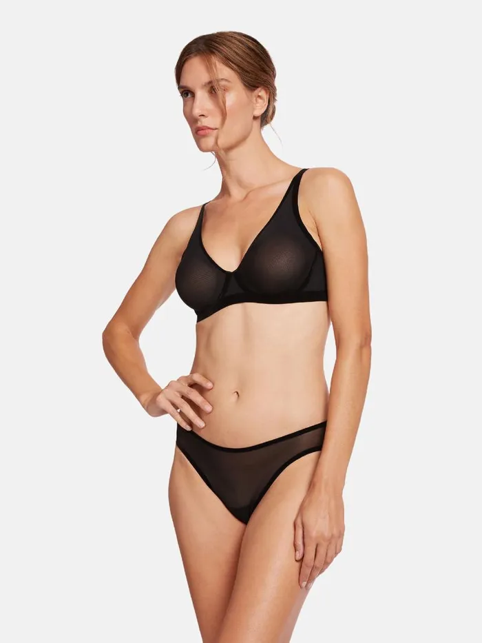 Women Bras Wolford Tulle Full Bra Black