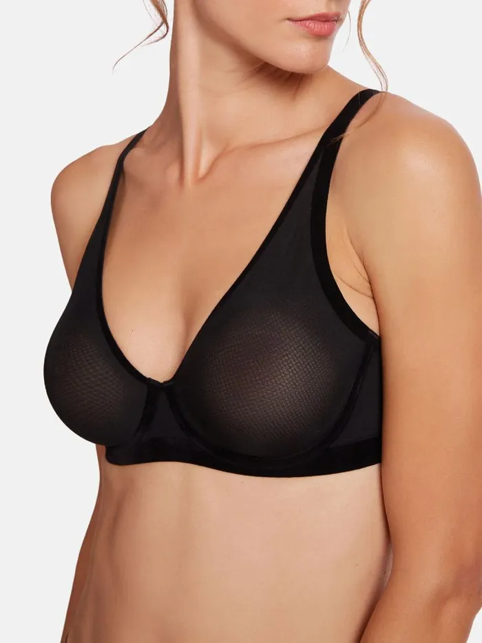 Women Bras Wolford Tulle Full Bra Black Women Bras Wolford Tulle Full Bra Black