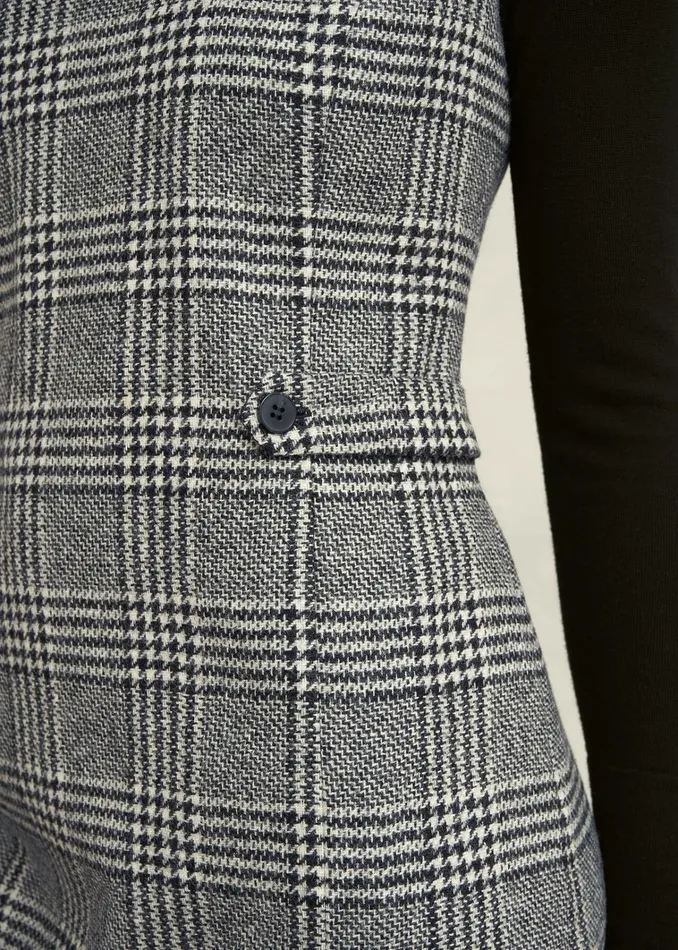 Women Brea Wool Dress Black White Hobbs Dresses and Jumpsuits