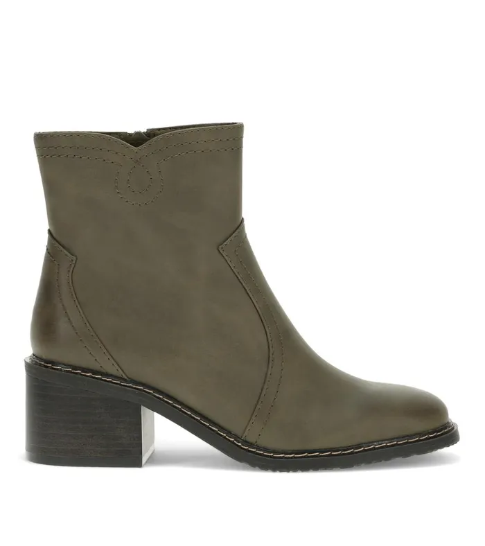Women Calloway Block Heel Bootie Moss Mist Baretraps Booties