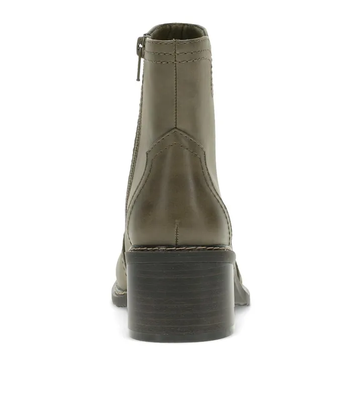 Women Calloway Block Heel Bootie Moss Mist Baretraps Booties