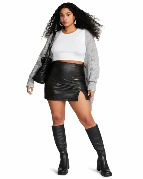 Women CAM FAUX LEATHER SKORT BLACK Black Steve Madden Bottoms