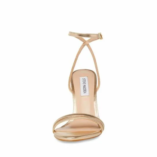 Women CANDID GOLD LEATHER Gold Leather Steve Madden Heels Women CANDID GOLD LEATHER Gold Leather Steve Madden Heels