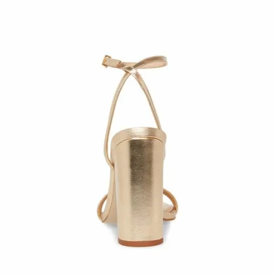 Women CANDID GOLD LEATHER Gold Leather Steve Madden Heels Women CANDID GOLD LEATHER Gold Leather Steve Madden Heels