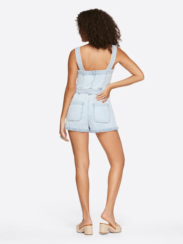 Women Cargo Belted Romper In Rejoice Jessica Simpson Jumpsuits and Rompers