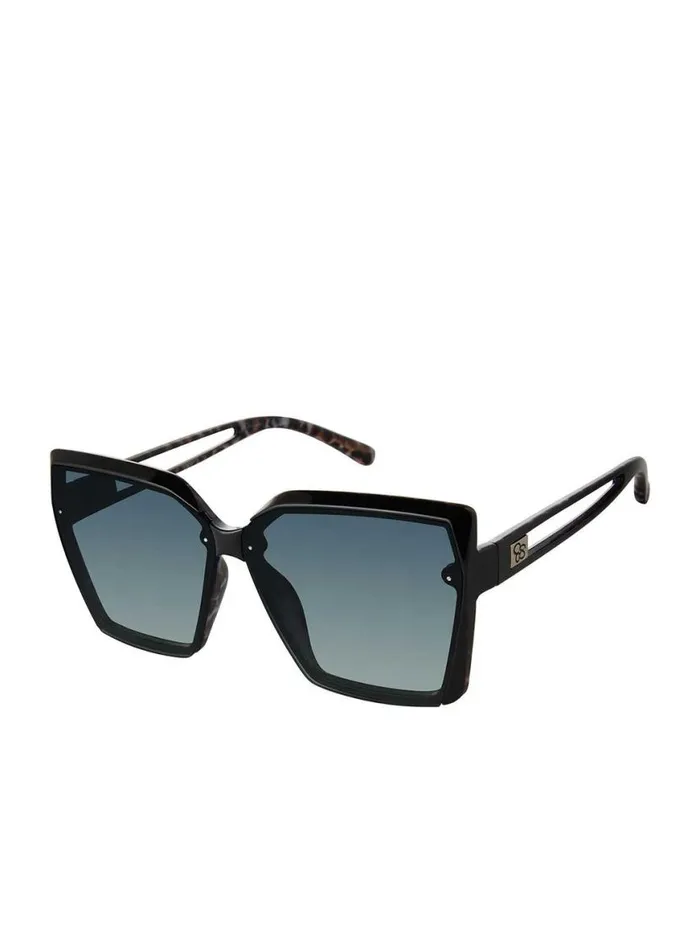 Women Cat Eye Sunglasses In Black And Leopard Jessica Simpson Sunglasses