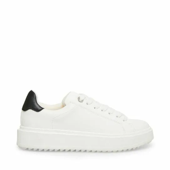 Women CATCHER WHITE BLACK White Black Steve Madden Sneakers
