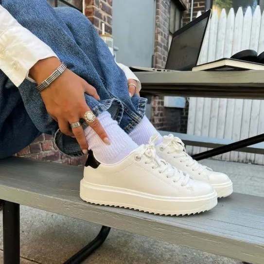 Women CATCHER WHITE BLACK White Black Steve Madden Sneakers Women CATCHER WHITE BLACK White Black Steve Madden Sneakers