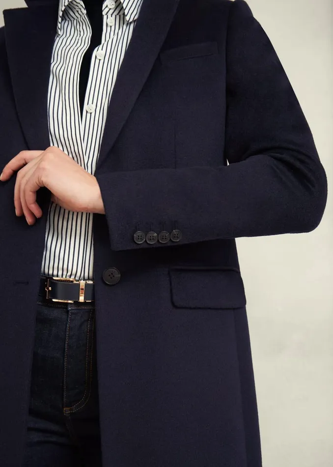 Women Cavendish Wool Coat Navy Hobbs Coats and Jackets