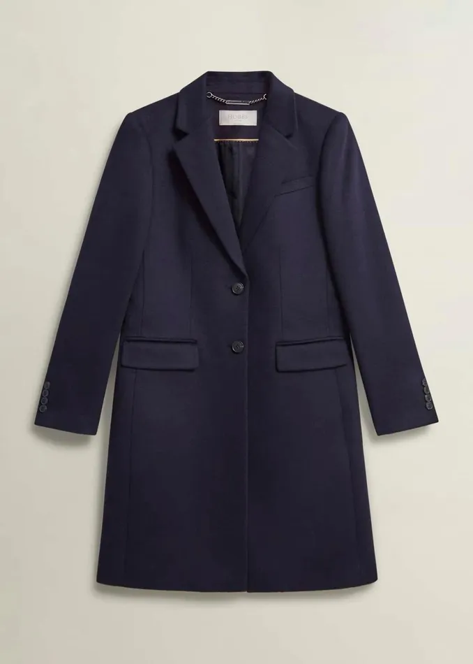 Women Cavendish Wool Coat Navy Hobbs Coats and Jackets