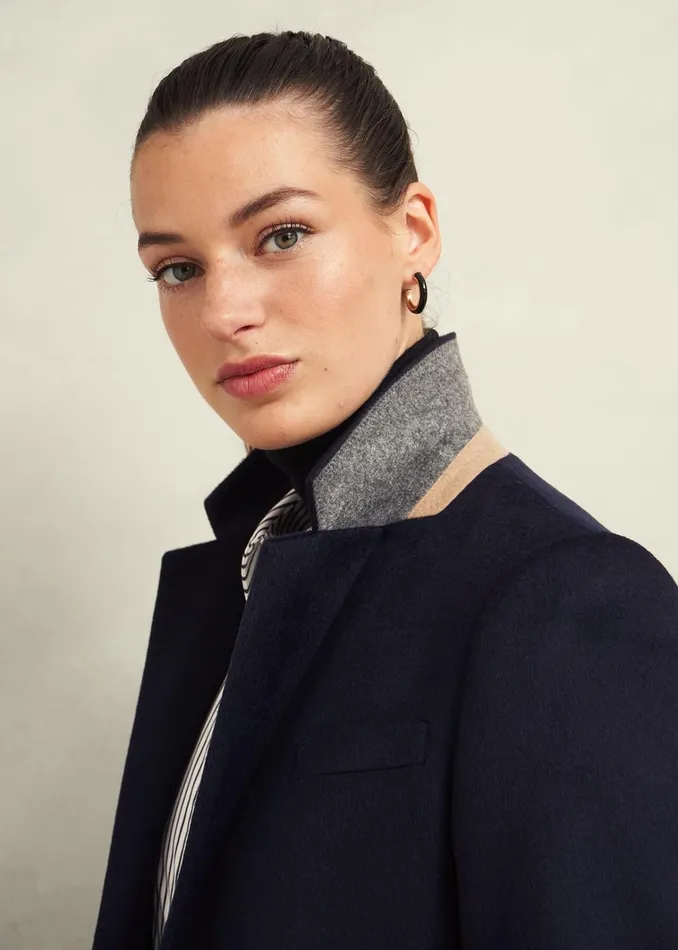Women Cavendish Wool Coat Navy Hobbs Coats and Jackets
