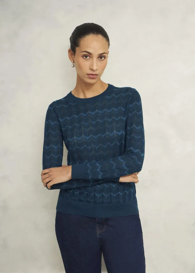 Women Chatham Sparkle Jumper Kyanite Hobbs Jumpers and Cardigans