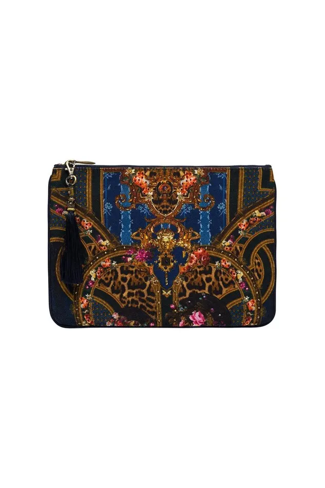 Women Clutch Bags Camilla Small Canvas Clutch Fields Of Treasure