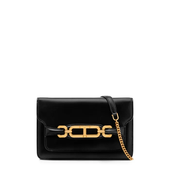 Women Clutches Tom Ford PalmellatoEffect Leather Whitney Small Shoulder Bag