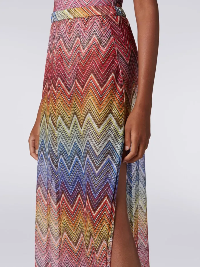 Women Cover Up Trousers In Zigzag Print Fabric Multicoloured Missoni Beachwear