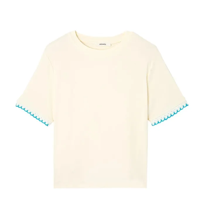 Women Crochet Detail Top 8211 Ecru Print Promod Tops Women Crochet Detail Top 8211 Ecru Print Promod Tops
