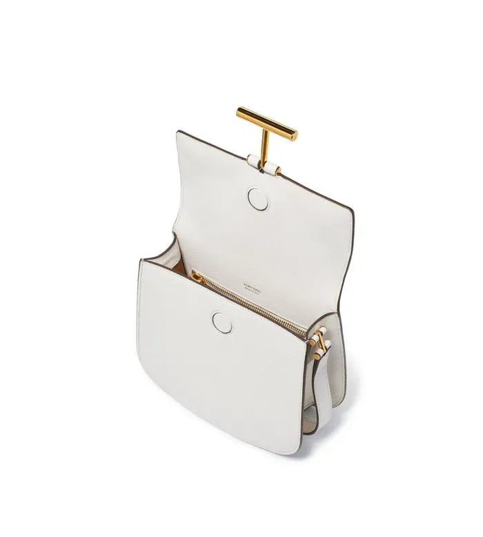 Women Cross Body Bags Tom Ford Grain Leather Tara Mini Crossbody Chalk Women Cross Body Bags Tom Ford Grain Leather Tara Mini Crossbody Chalk
