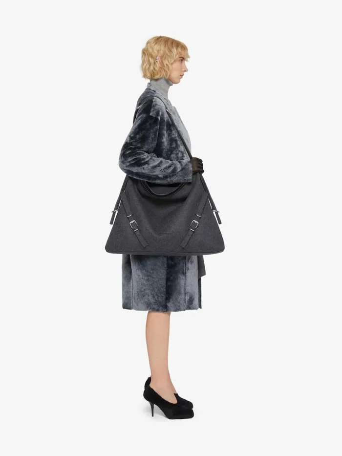 Women Crossbody Bags Givenchy Large Voyou Bag In Cashmere Medium Grey Women Crossbody Bags Givenchy Large Voyou Bag In Cashmere Medium Grey