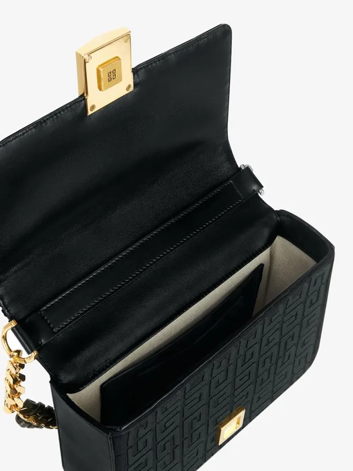 Women Crossbody Bags Givenchy Medium 4G Bag In 4G Embroidery With Chain Black Women Crossbody Bags Givenchy Medium 4G Bag In 4G Embroidery With Chain Black