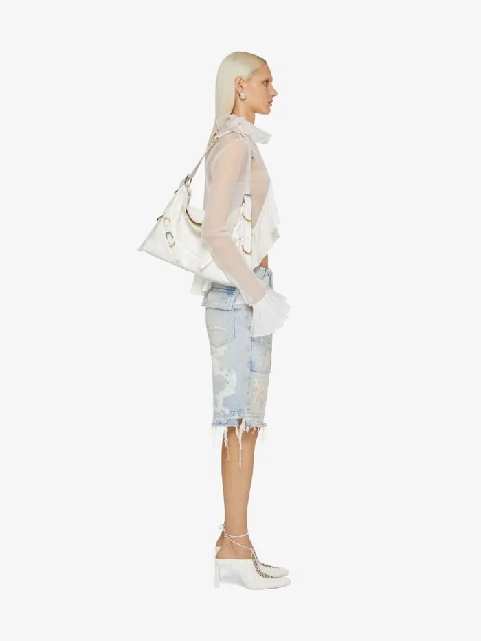 Women Crossbody Bags Givenchy Medium Voyou Bag In Leather Ivory Women Crossbody Bags Givenchy Medium Voyou Bag In Leather Ivory