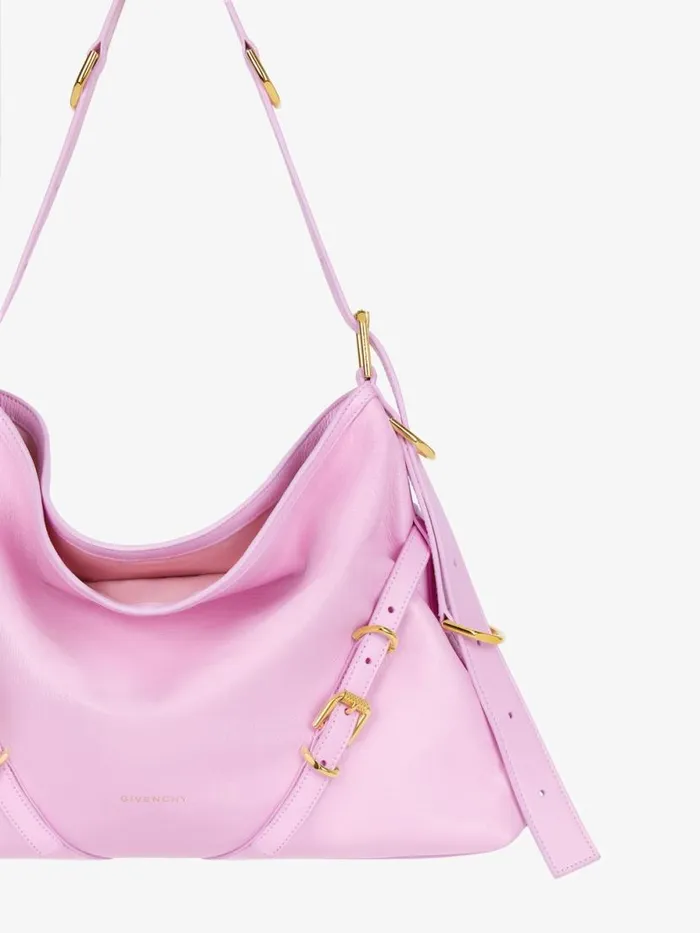 Women Crossbody Bags Givenchy Medium Voyou Bag In Leather Silk Pink Women Crossbody Bags Givenchy Medium Voyou Bag In Leather Silk Pink