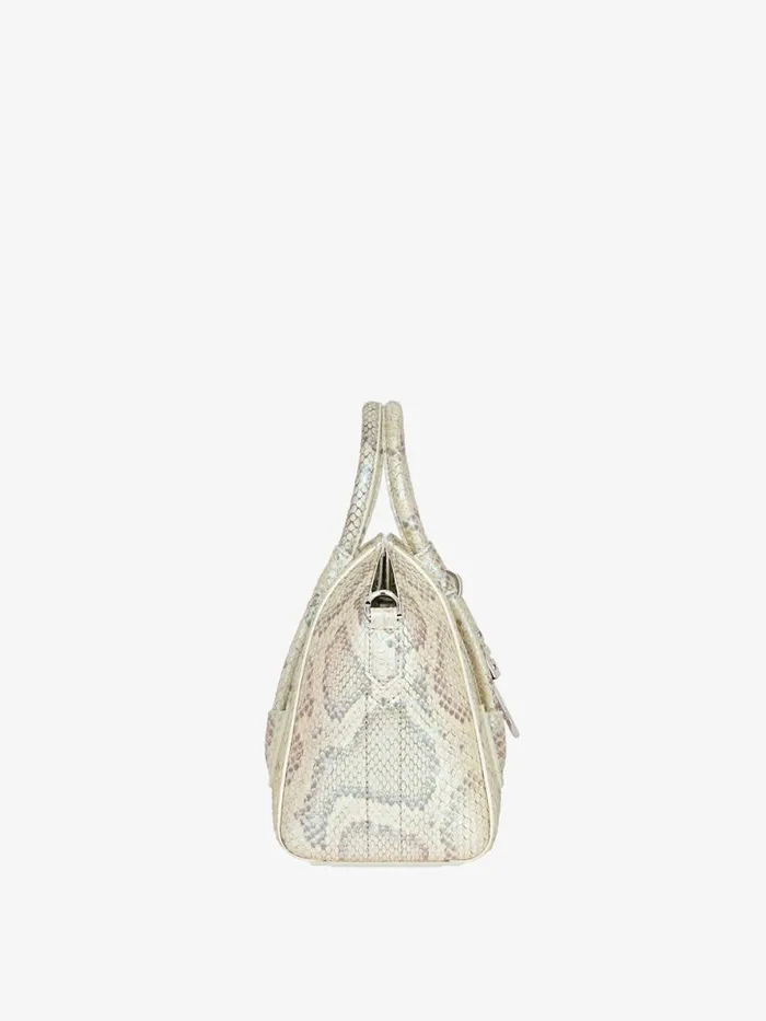 Women Crossbody Bags Givenchy Mini Antigona Lock Bag In Python With Pearl Effect Dusty Golden Women Crossbody Bags Givenchy Mini Antigona Lock Bag In Python With Pearl Effect Dusty Golden