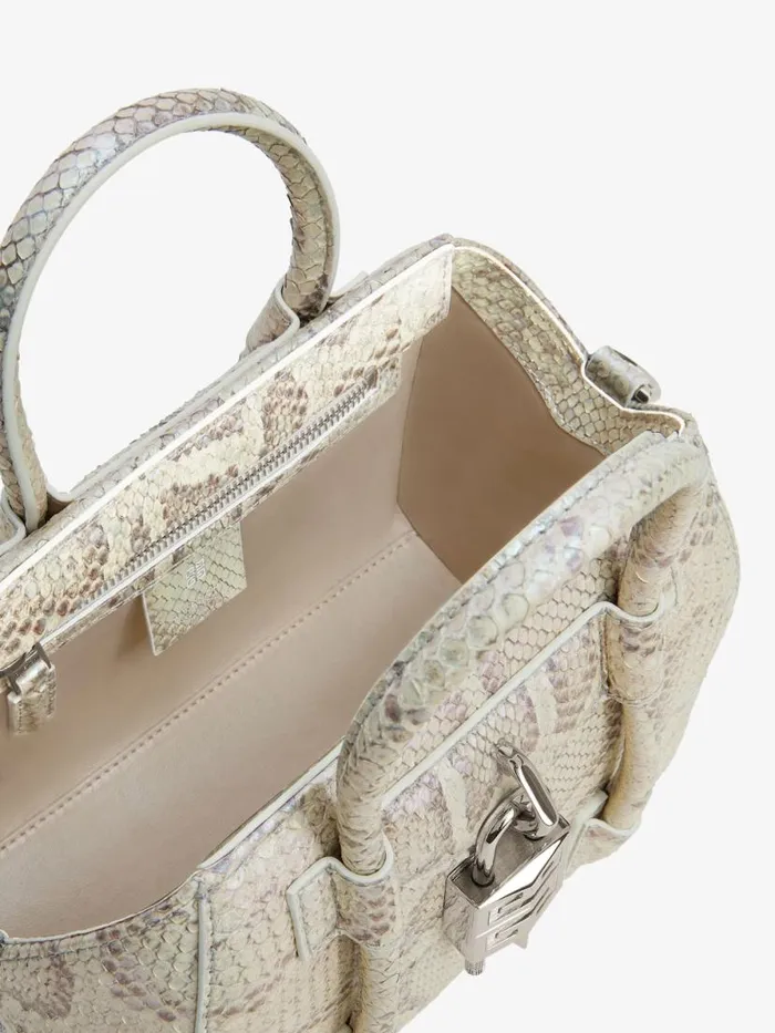 Women Crossbody Bags Givenchy Mini Antigona Lock Bag In Python With Pearl Effect Dusty Golden Women Crossbody Bags Givenchy Mini Antigona Lock Bag In Python With Pearl Effect Dusty Golden