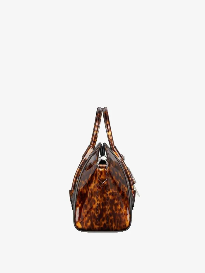 Women Crossbody Bags Givenchy Mini Antigona Lock Bag In Tortoiseshell Leather Blackbrown Women Crossbody Bags Givenchy Mini Antigona Lock Bag In Tortoiseshell Leather Blackbrown